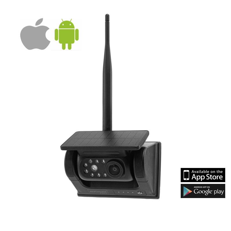 WiFi-Rückfahrkamera 720P mit 2xIR-LED – Live-Übertragung auf Handy (iOS,  Android) + Magnet + Akku 9600 mAh
